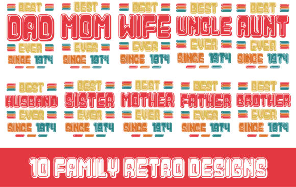 10 Family Retro Designs - 1974 Review